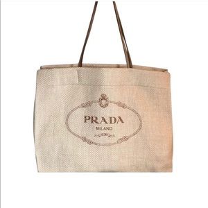 prada jute bag